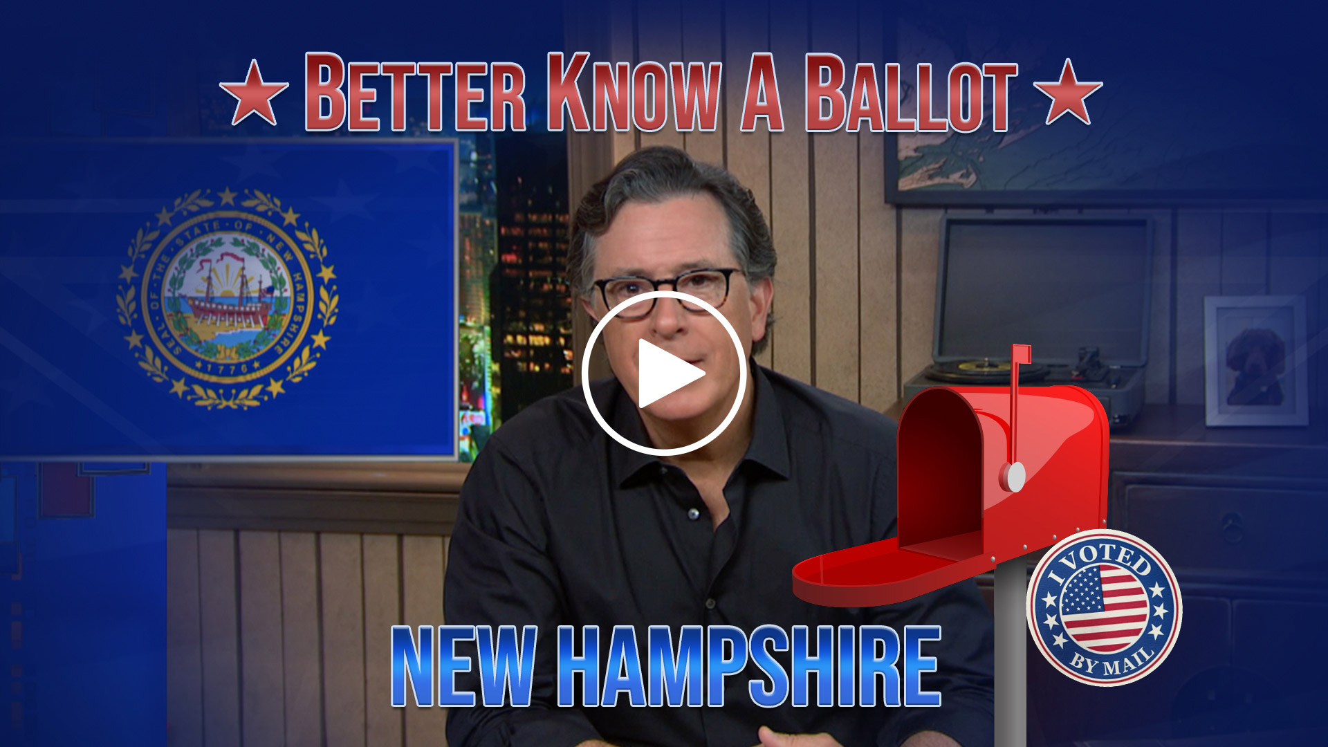 A MESSAGE FROM STEPHEN COLBERT FOR THE 2020 ELECTION.